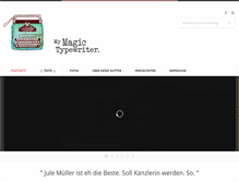 Tablet Screenshot of mymagictypewriter.com